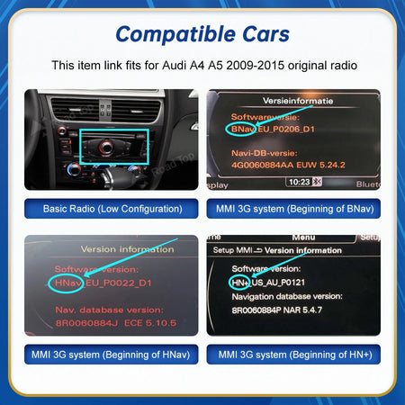 Road Top Android Auto Wireless For Audi - CarPlay Interface
