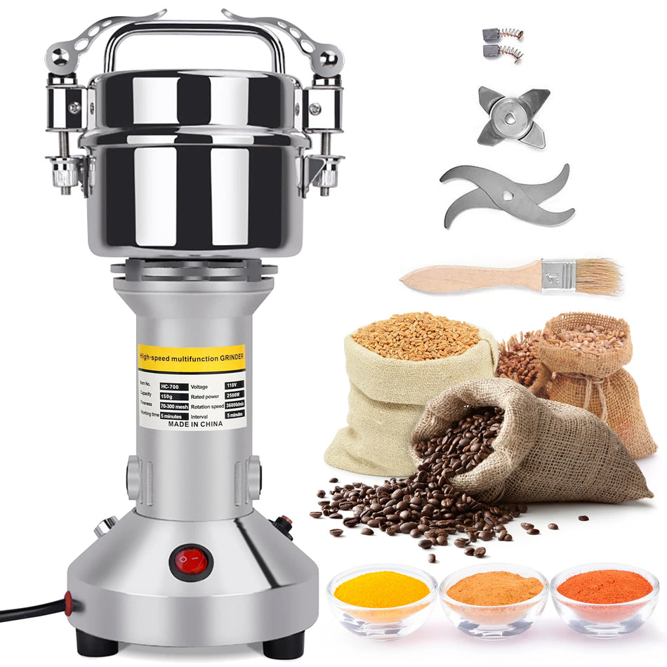 Elektrische Graanmaler 150g Hoge Snelheid Specerijen Met 3 Messen