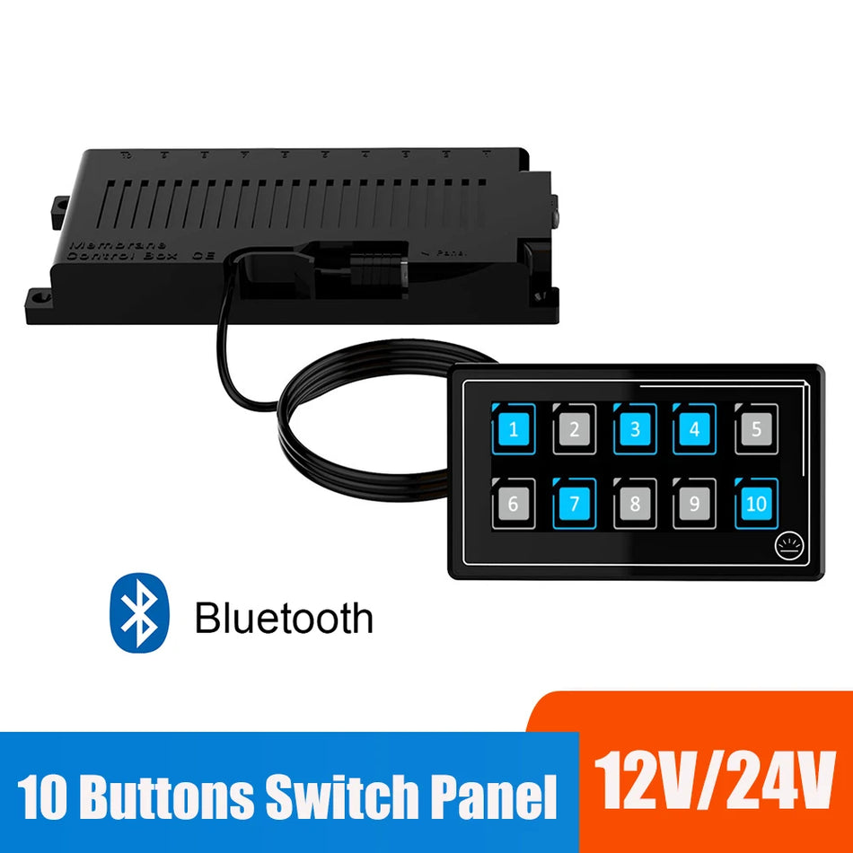Pannello di Comando Bluetooth per Barca, Carovana e Camper 60A 24V e 12V, Controllo Touch