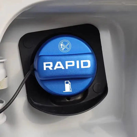 3D Alloy Fuel Tank Cap 1to1 For Skoda Rapid 2019 2025 Blue