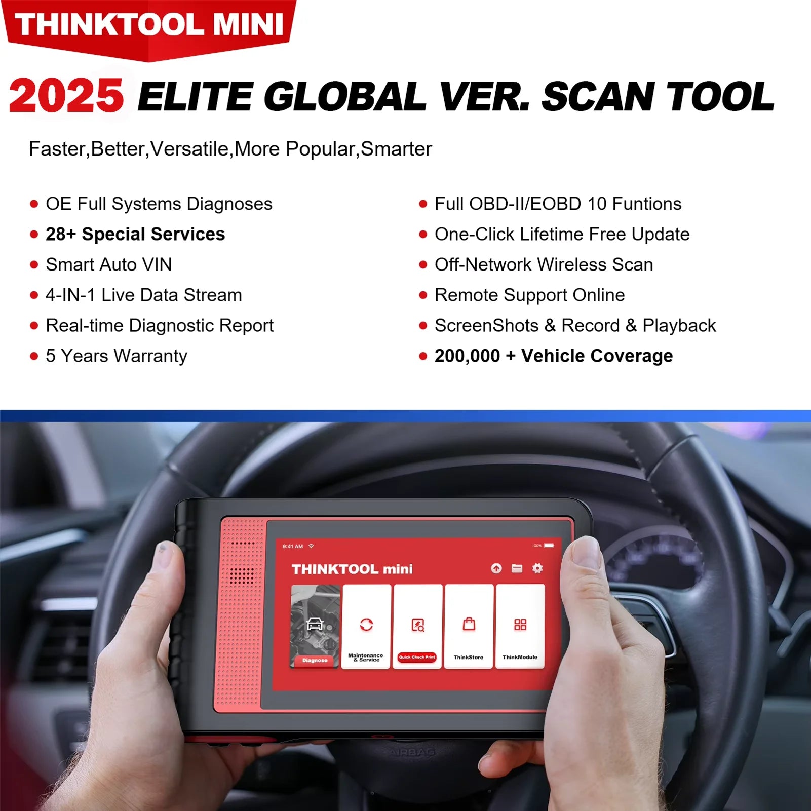 THINKCAR THINKTOOL MINI 2 CANFD &ndash; Bi-Directional Scan
