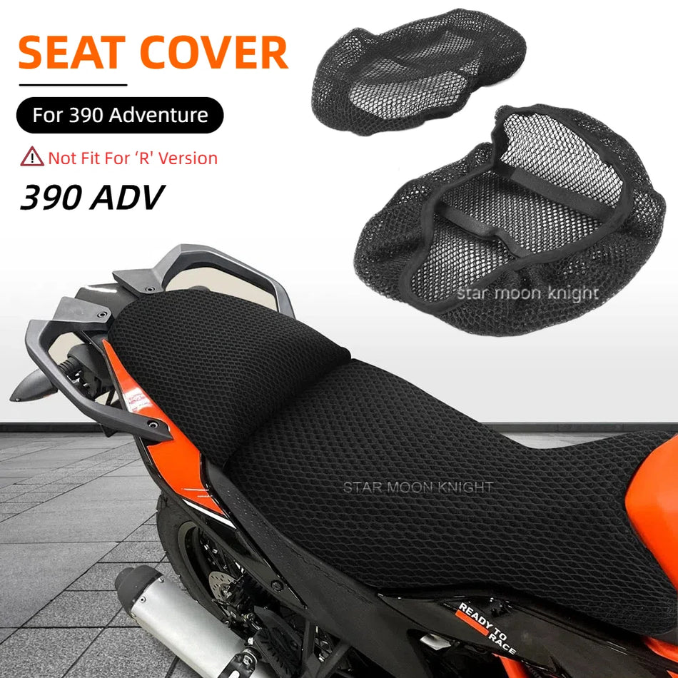 KTM 390 Adventure Sadelöverdrag med 3D-mesh halkskydd, andningsbart för luftcirkulation och skydd