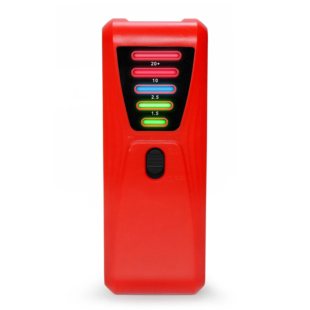 LED EMF Meter 0-20 MilliGauss &ndash; Five Color LED Indicator Red