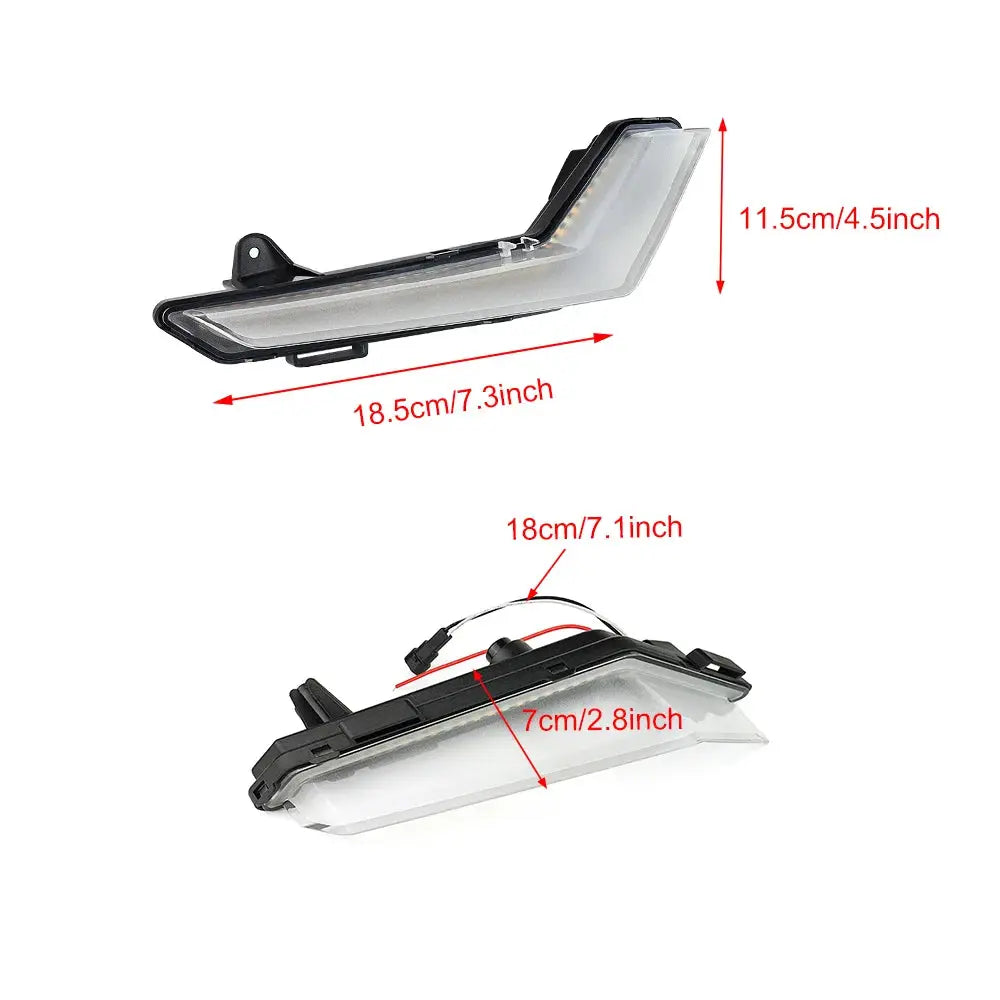 ATV LED Front Flow Turn Signal Light DRL Lights for Can-Am Defender 2020+ Defender Max 2020+ Commander 2021 by InterCyprus Trading Ltd