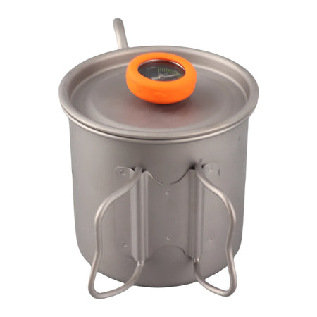 Outdoor Ti Pour Over Kettle 400ml Gooseneck &ndash; Thermometer