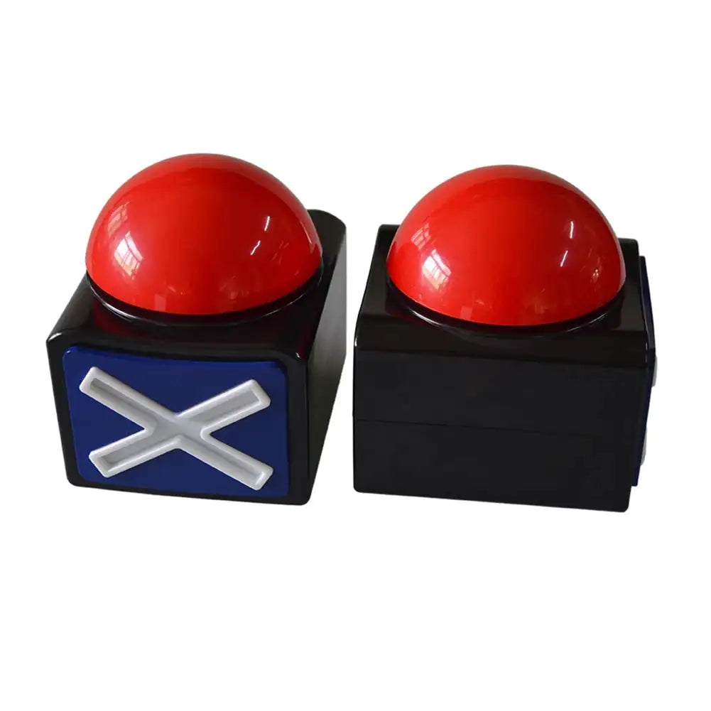 Red Buzzer Button Box With Sound And Light For Game Shows