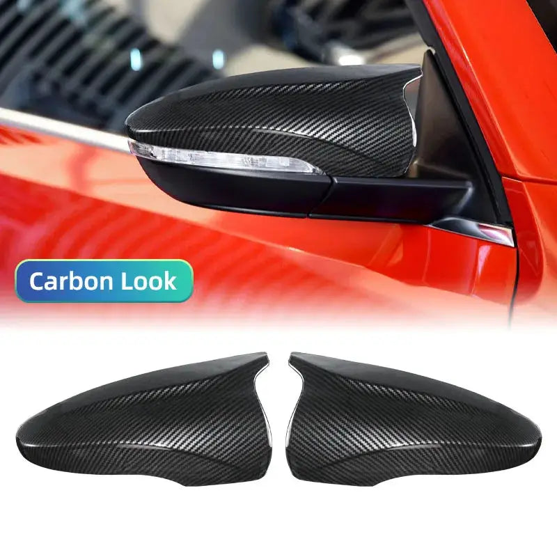 For VW JETTA MK6 Volkswagen Passat B7 Scirocco Beetle CC Eos Rearview Mirror Cover Add on Side Wing Mirror Cover Caps by InterCyprus Trading Ltd