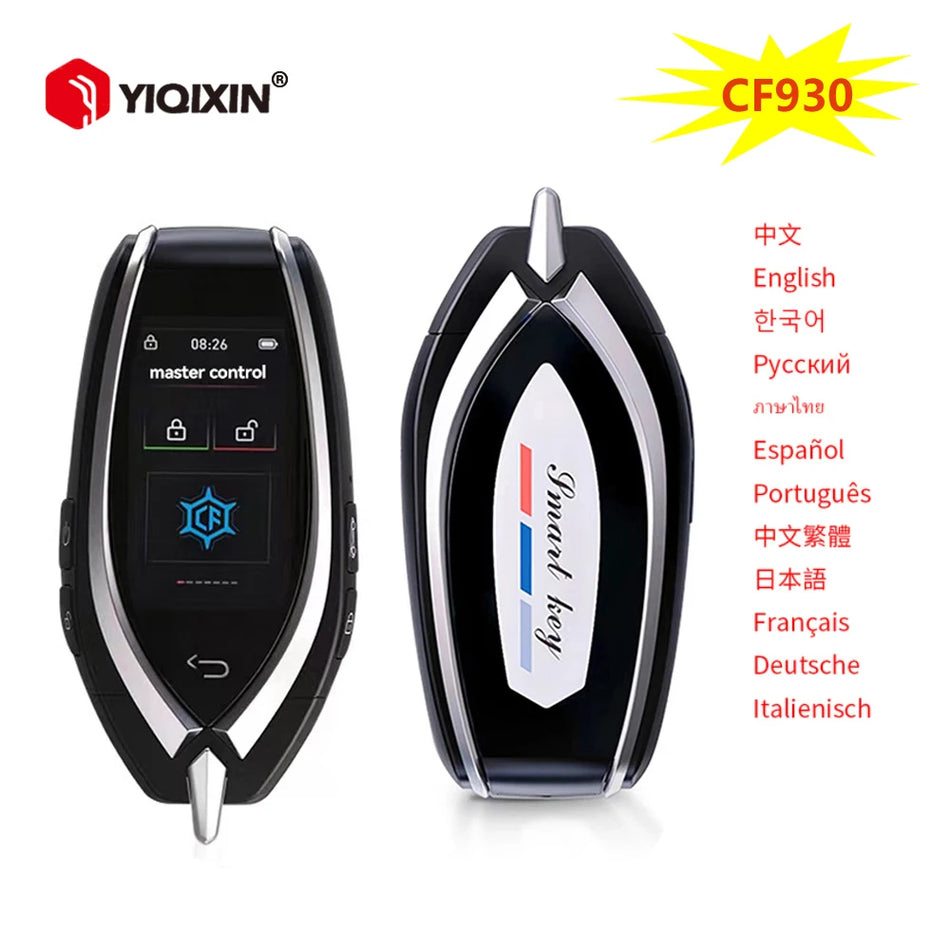 Entrada de Chave LCD Inteligente Universal para BMW CF930 Acesso ao Porta-Malas e Porta Sem Toque