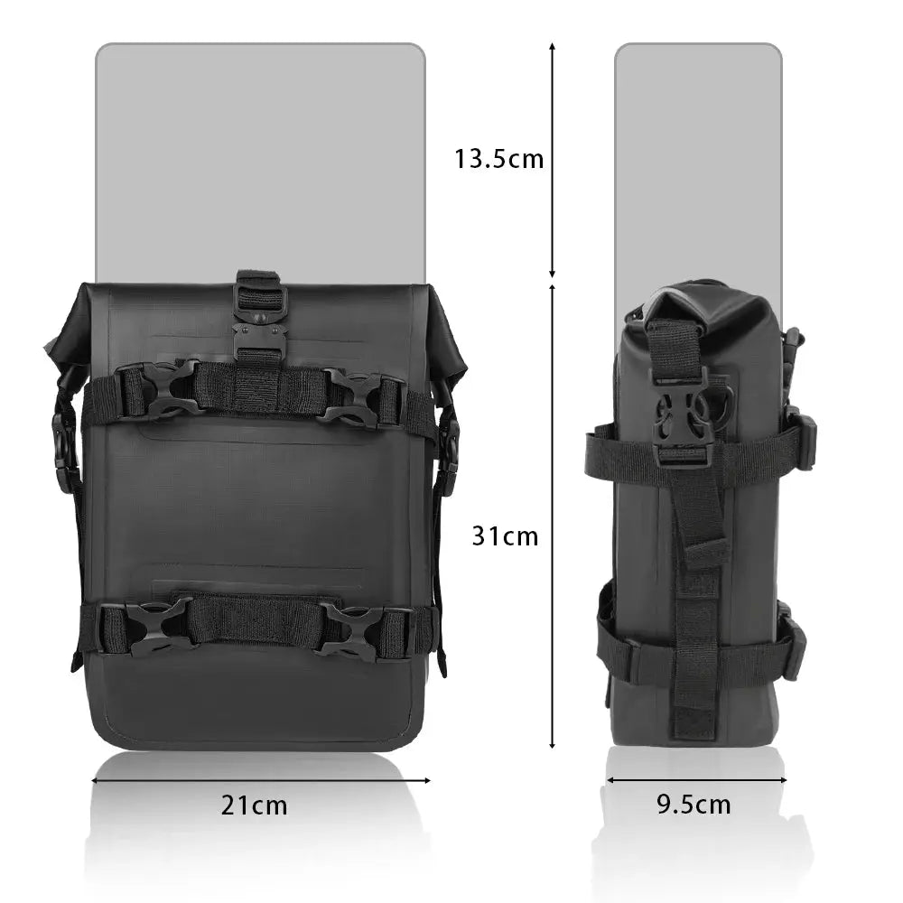 1-2PC Motorcycle Frame Crash Bars Waterproof Bag Bumper Repair Tool Placement Bag by InterCyprus Trading Ltd