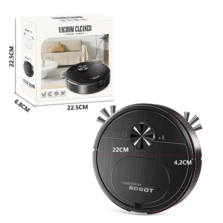 Smart Sweeping Robot Vacuum 3 In 1 - Pet Hair Power black