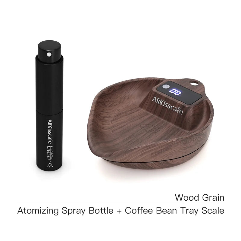 AliKisscafe Coffee Scale &ndash; 0.1g Precision Espresso Weighing Set of Wood Grain
