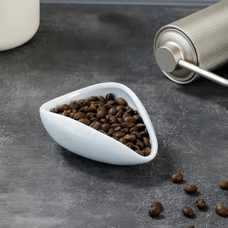 Coffee Bean Metering Plate &ndash; Elegant Ceramic Design