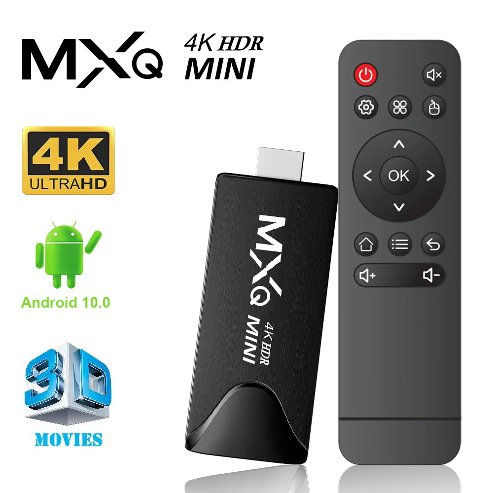 MXQMINI Android 10 mini TV Stick &ndash; 4K 30Hz Output 2.4G WiFi MXQ MINI