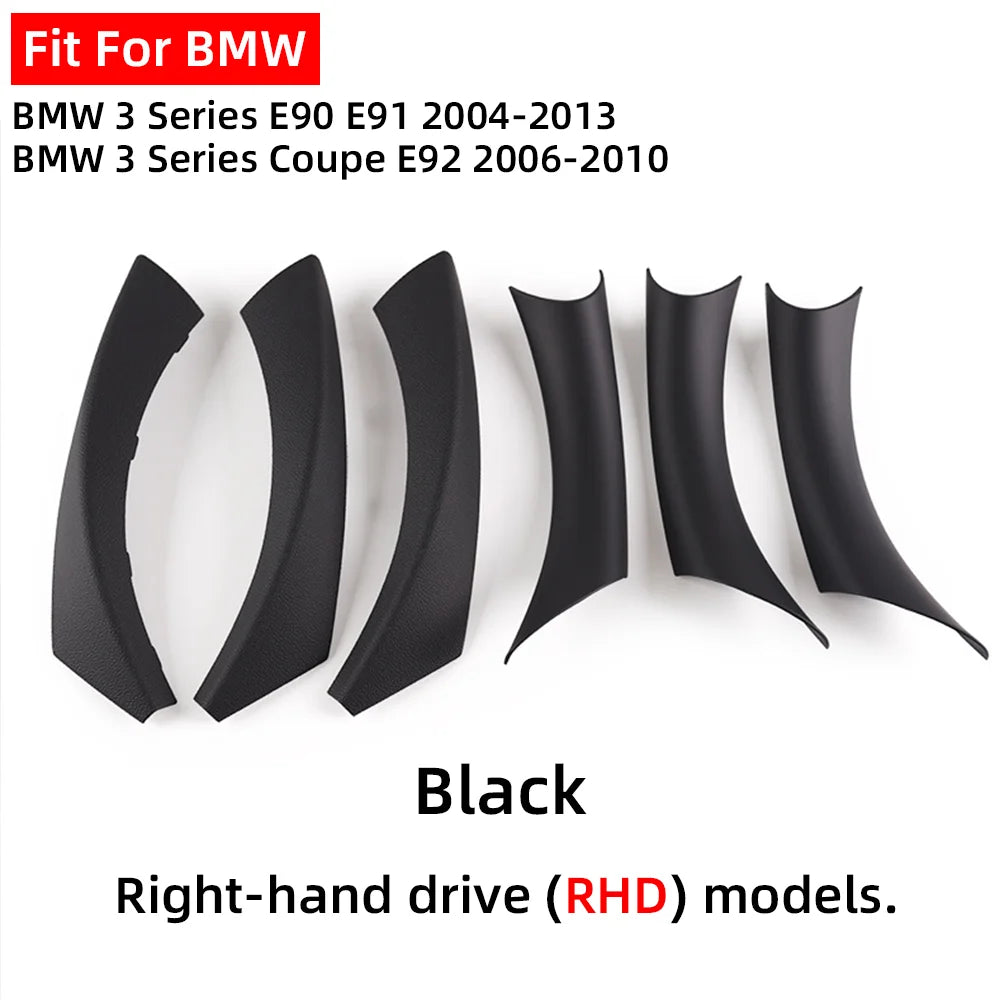 LHD RHD Easy Installation Black Beige Left Right Inner Door Handle Cover For BMW 3 Series E90 E91 E92 2004-2013 by InterCyprus Trading Ltd
