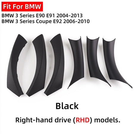 LHD RHD Easy Installation Black Beige Left Right Inner Door Handle Cover For BMW 3 Series E90 E91 E92 2004-2013 by InterCyprus Trading Ltd