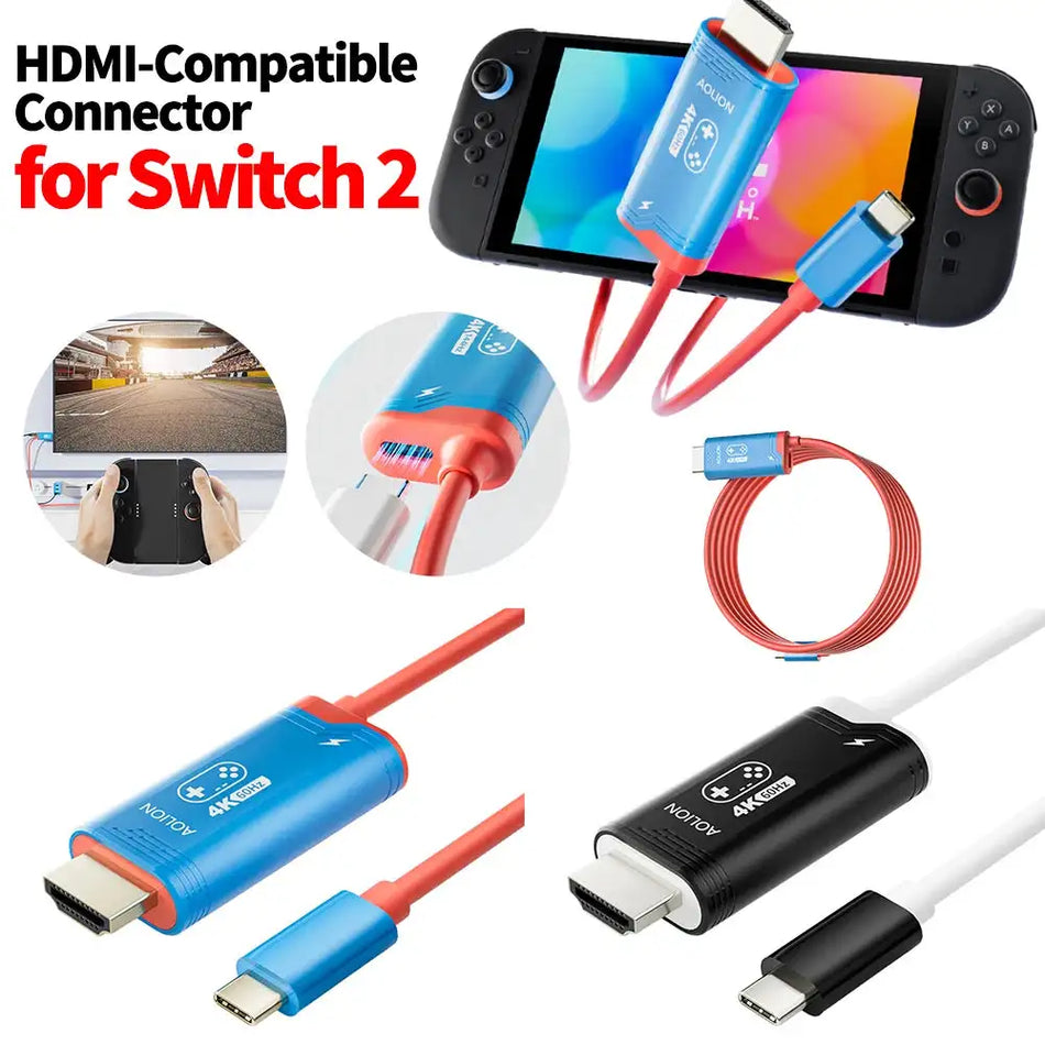 2M Type C To HDMI 4K 60Hz 144Hz Nintendo Switch Adapter