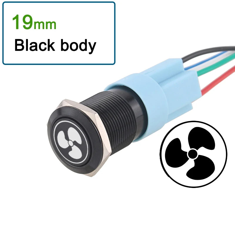 DIANQI Metal Push Button Switch &ndash; Durable Stainless Steel Construction