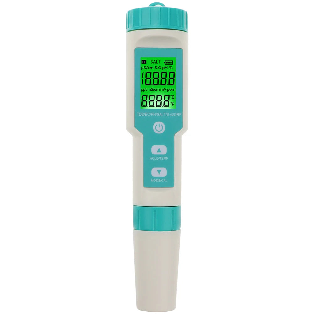 Bluetooth Digital 7 In 1 PH Meter &ndash; Water Quality Monitor With Backlight