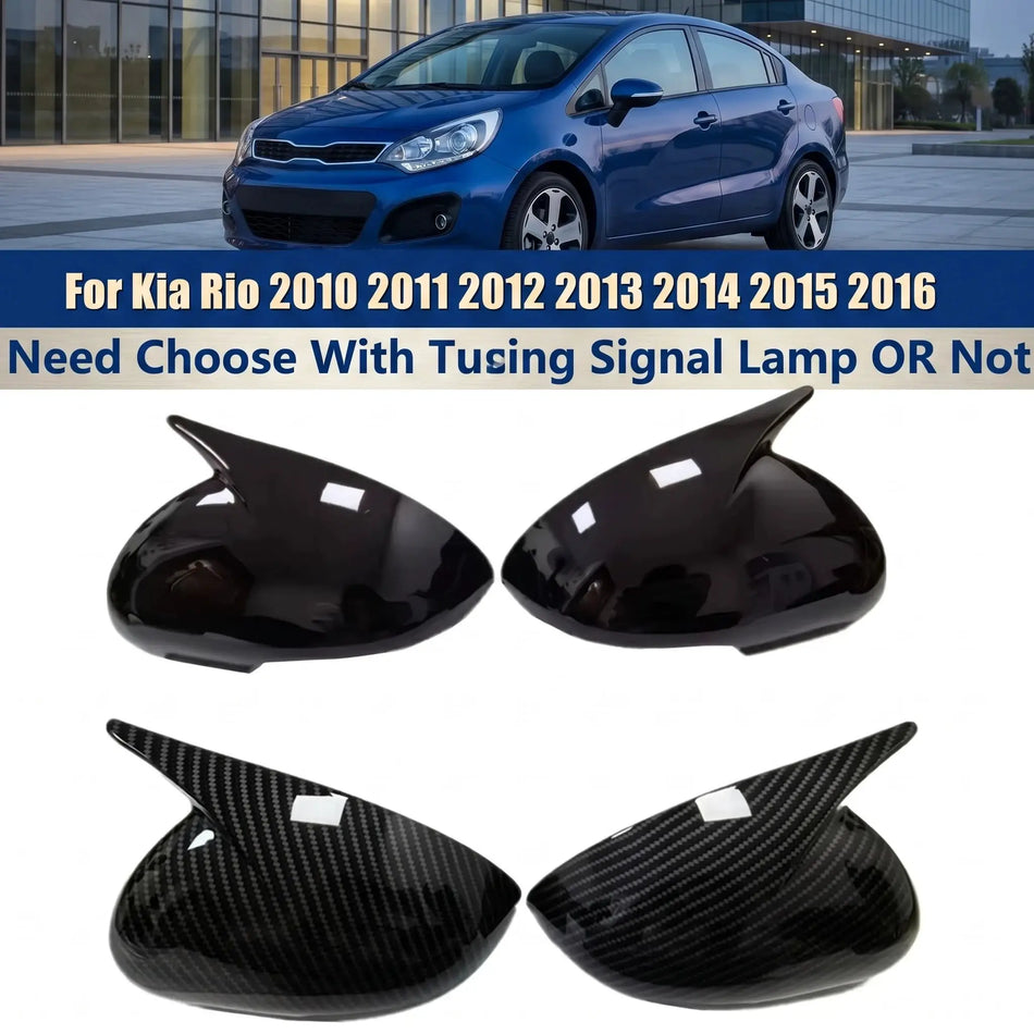 ABS Side Mirror Covers for Kia Rio 2011-2016 Wing Caps by InterCyprus Trading Ltd