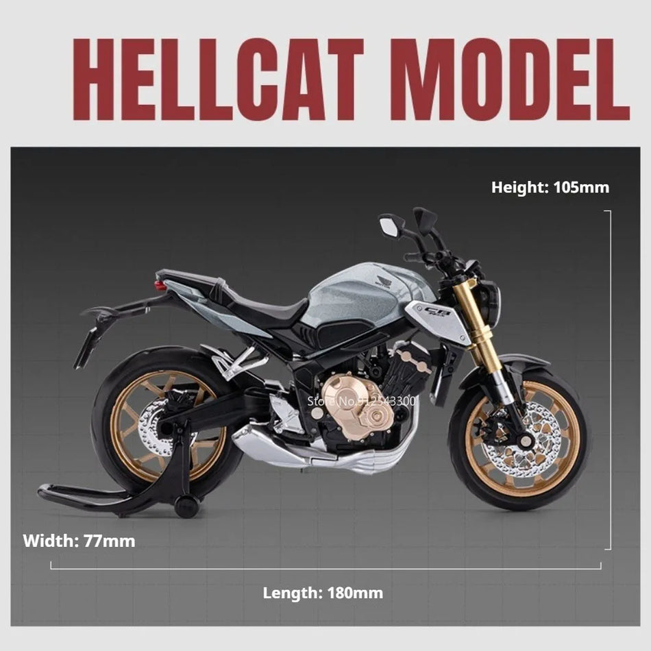 Modelo de motocicleta de aleación fundida a presión para Honda CB650 a escala uno doce.