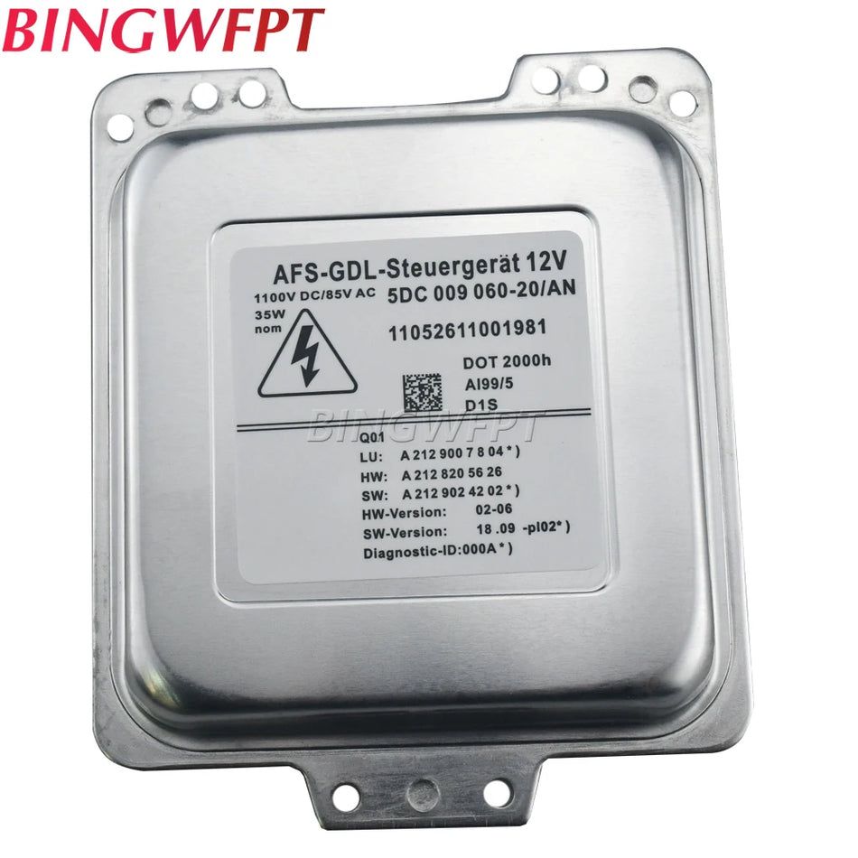 Substituição da Unidade de Controlo dos Faróis de Xenon para E-Class W212 5DC 009 060-20 AN