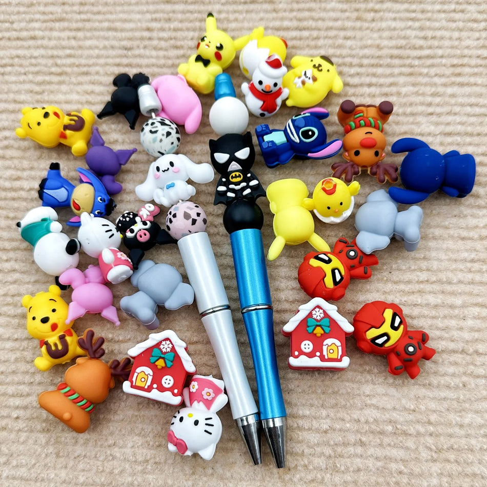 10PCS 3D Silicone Beads for Baby Teether and DIY Accessories