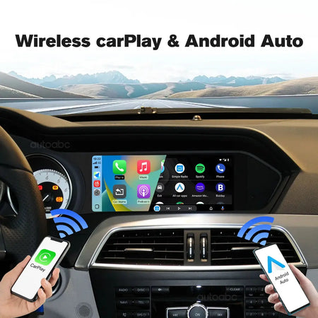 Wireless Carplay Android Auto 8.8"Multimedia Screen For Mercedes Benz W204 C Class NTG4.5 System 2011-2015 Support Mirror link by InterCyprus Trading Ltd