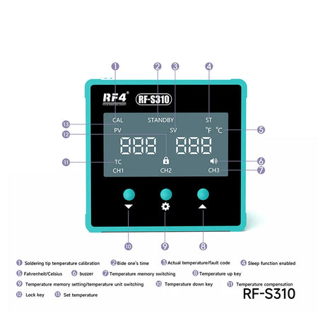 RF-S210 RF-S310 Soldering Station &ndash; Rapid Heating System