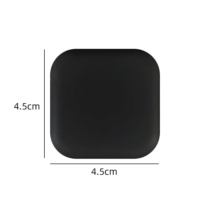 Self Adhesive Silicone Door Stopper - Mute Anti-Shock Wall Protector Black