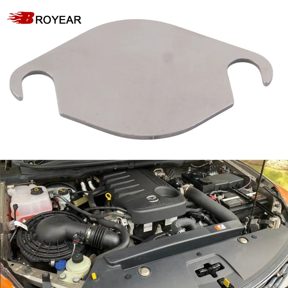 Stainless Steel Valve Blanking Plate for Ford PX PX2 Ranger Mazda BT50 by InterCyprus Trading Ltd