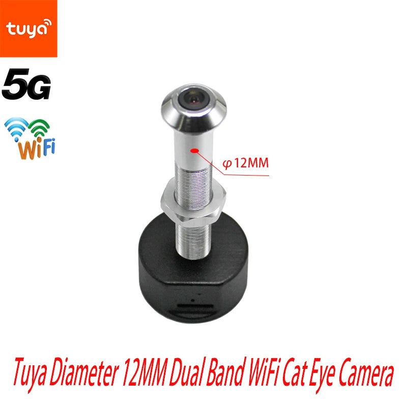Tuya Wide Angle Fisheye WiFi Cat Eye Smart Home Camera