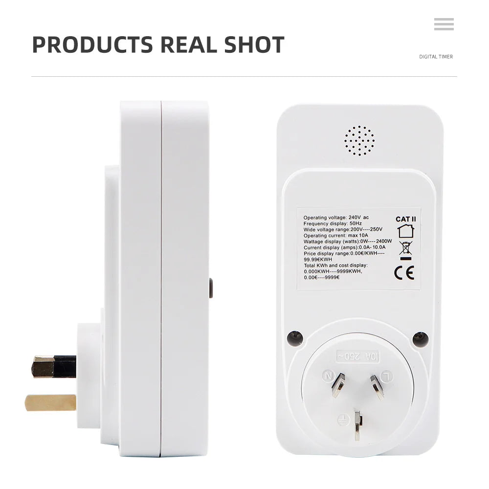 Digital Wattmeter 220V EU Plug &ndash; Energy Usage Monitor