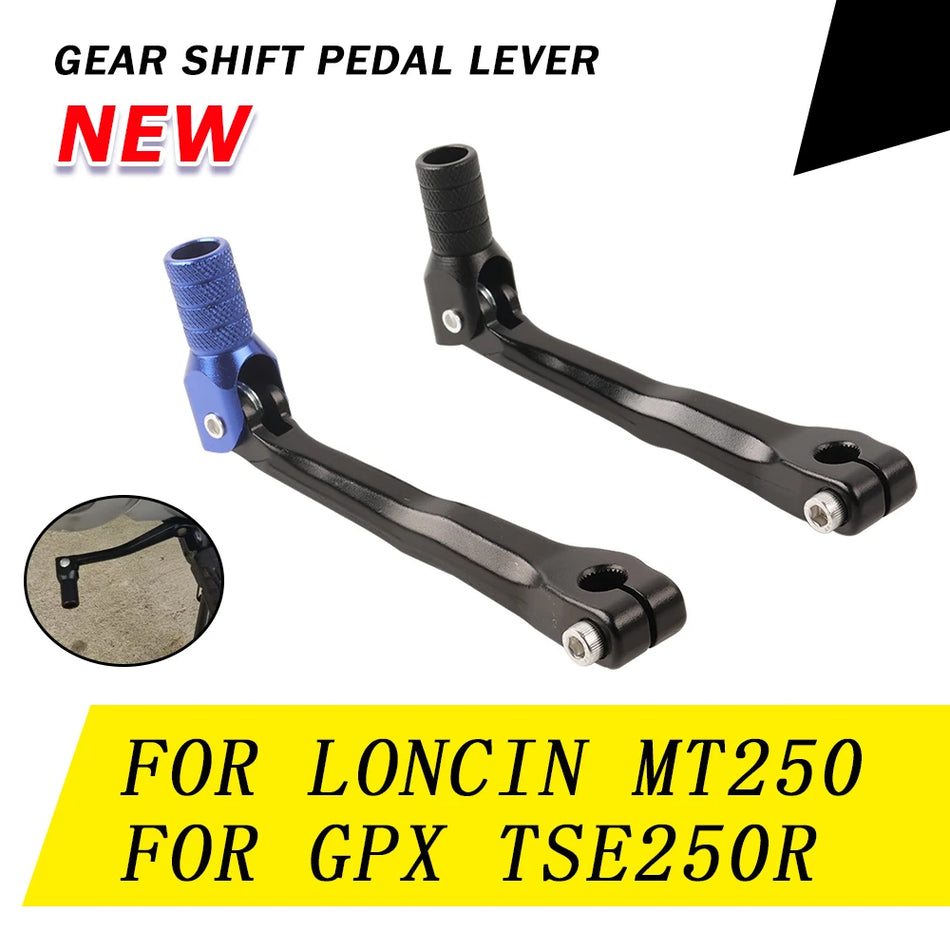 Loncin MT250, GPX TSE250R CNC Folding Gear Shifter Pedal Made of 6061-T6 Aluminum