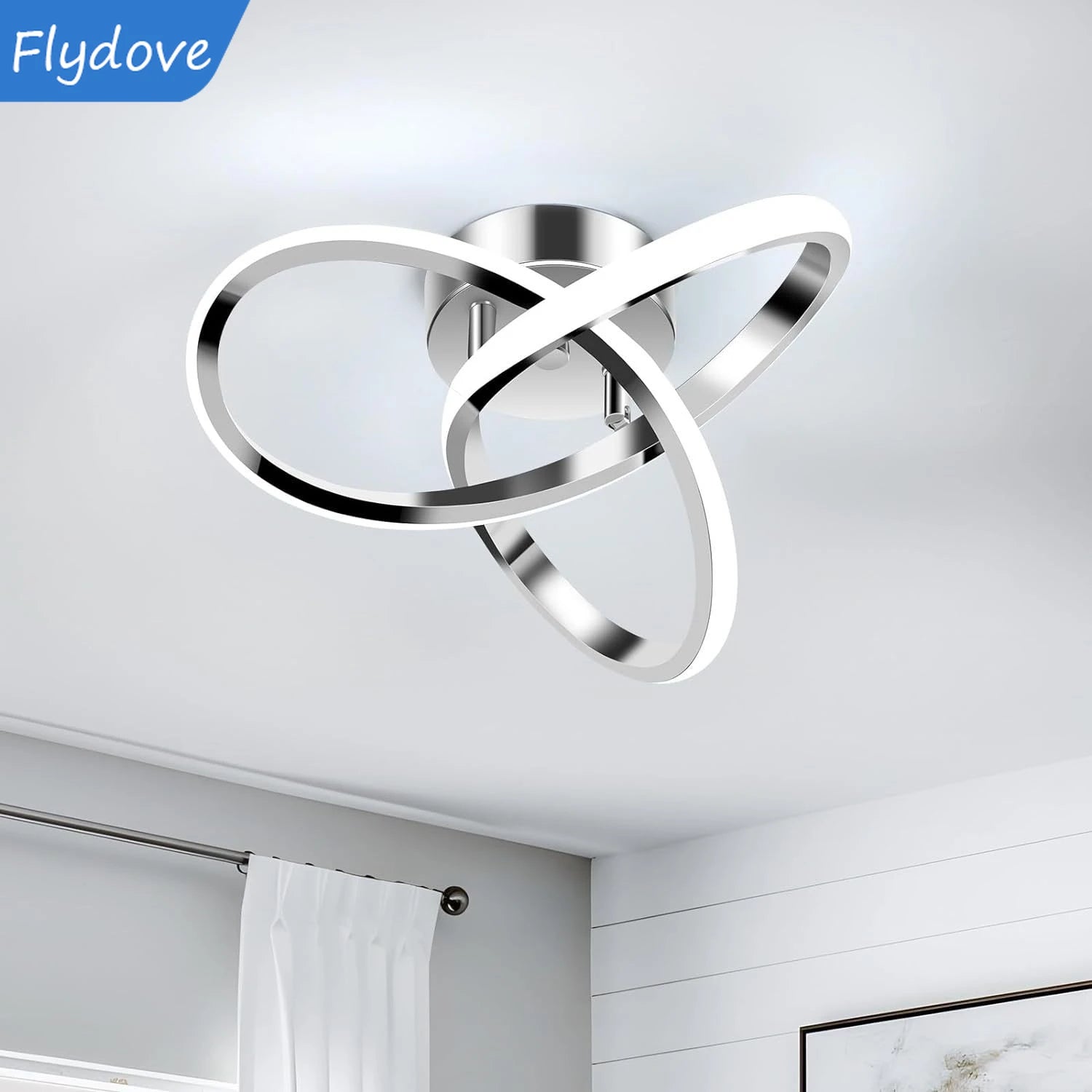 Trefoil Modern LED Ceiling Light &ndash; Dimmable Ambience