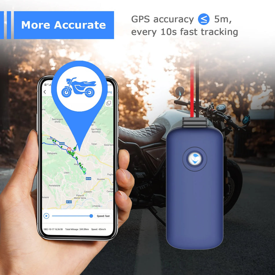 Wanwaytech TrackerOne Motocyklový GPS Tracker Skutečné Čas 2G Sledování