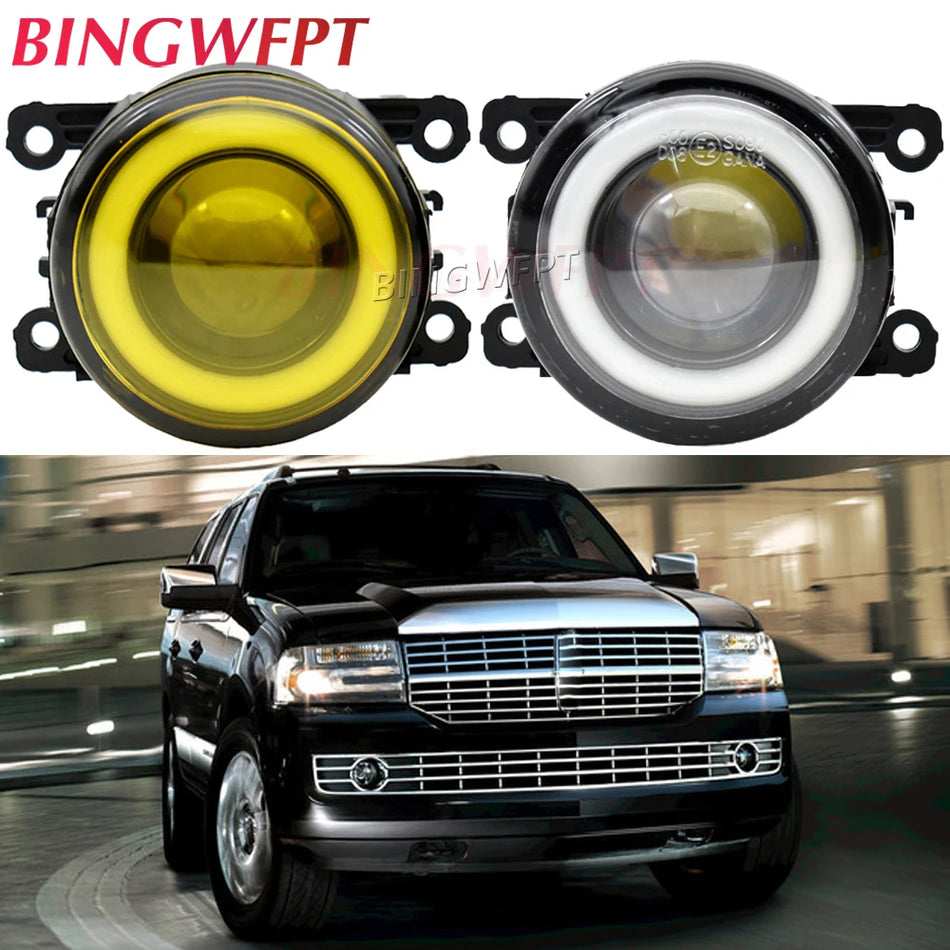 2-daļu eņģeļa acs miglas gaismas LED Lincoln Navigator un Dacia Logan