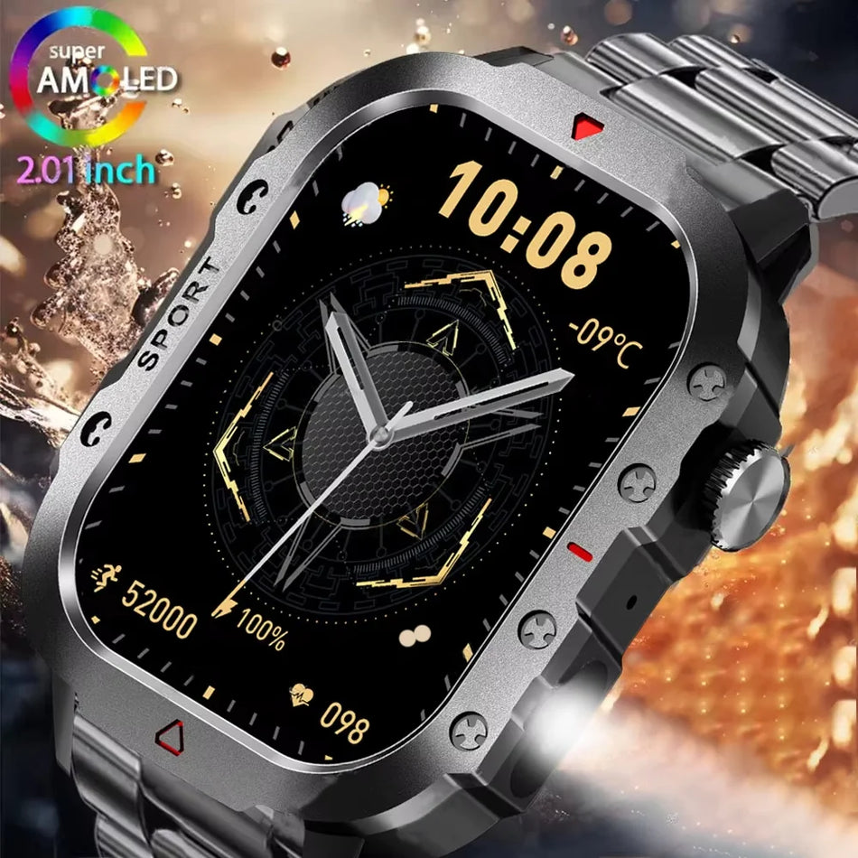 LAXASFIT 2025 СМАРТ-ЧАСЫ С LED ЭКРАНОМ ДЛЯ УЛИЦ Bluetooth