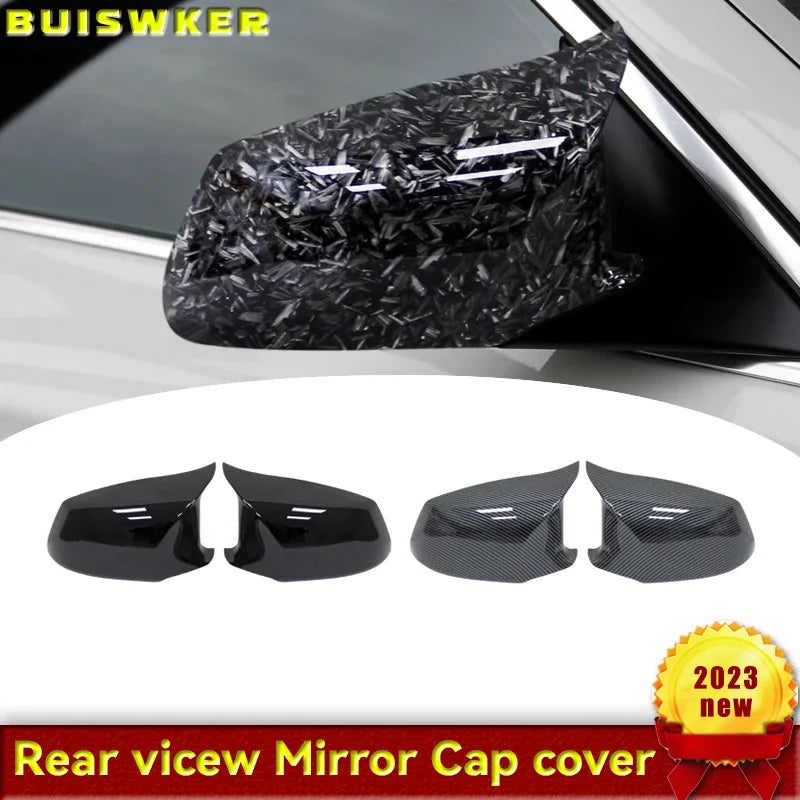 F10 Real Carbon Fiber Mirror Cover For BMW 5 6 7 Series F10 F11 F18 GT 5GT F07 F06 F12 LCL Side Door Replacement Mirror Cover by InterCyprus Trading Ltd