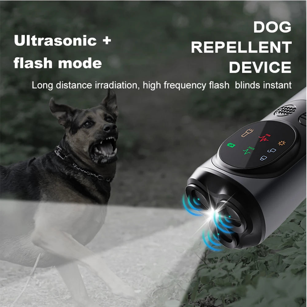 2025 Ultrasonic Dog Repeller &ndash; Rechargeable LED Flashlight