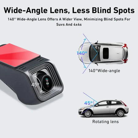 Full HD 1080P Dash Cam For Cars With Loop Recording And 128GB Support by InterCyprus Trading Ltd