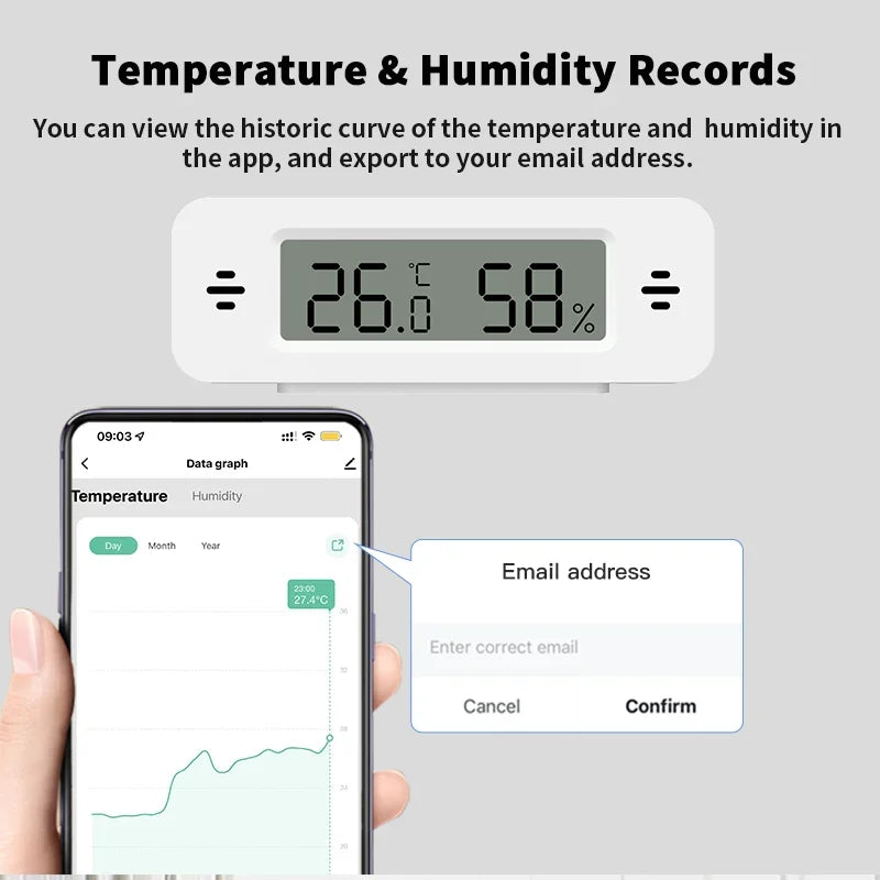 Smart Home Temperature &amp; Humidity Sensor with WiFi/Zigbee Connectivity