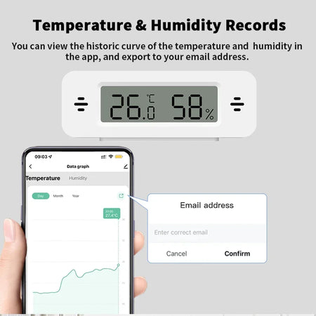 Smart Home Temperature &amp; Humidity Sensor with WiFi/Zigbee Connectivity