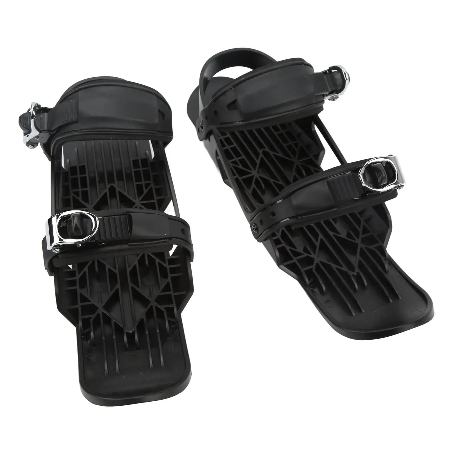 Mini Snowboard Shoes Black &ndash; Metal Buckle Secure Fit