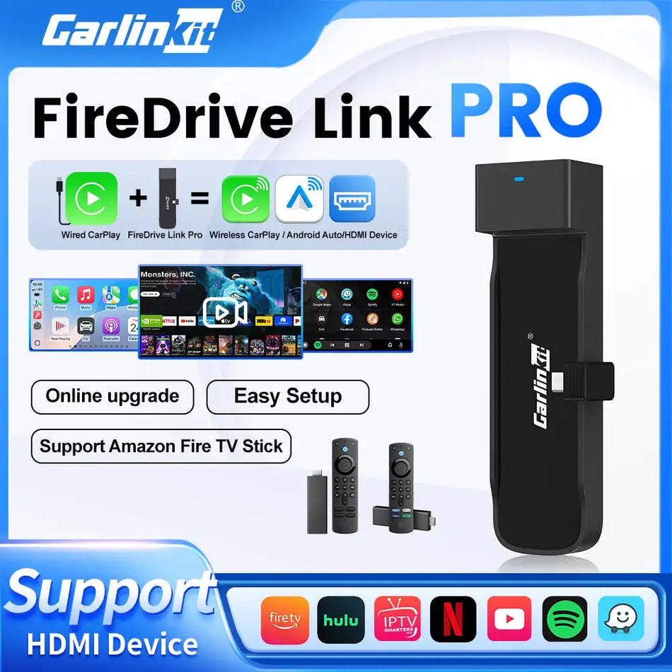 Carlinkit Wireless CarPlay Android Auto HDMI TV Box Adapter