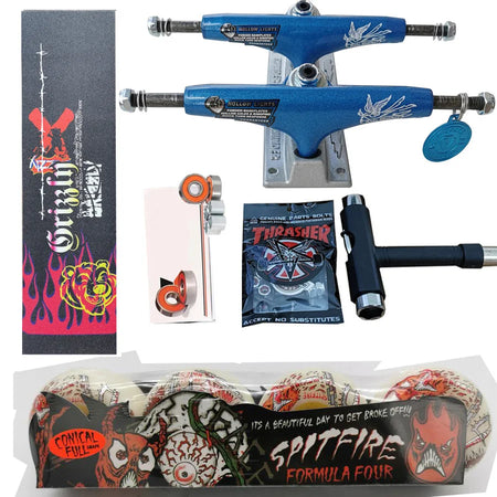 Spitfire Forged Thunder Trucks 5.25Inch &ndash; Chrome Bearings 53mm 99D 5