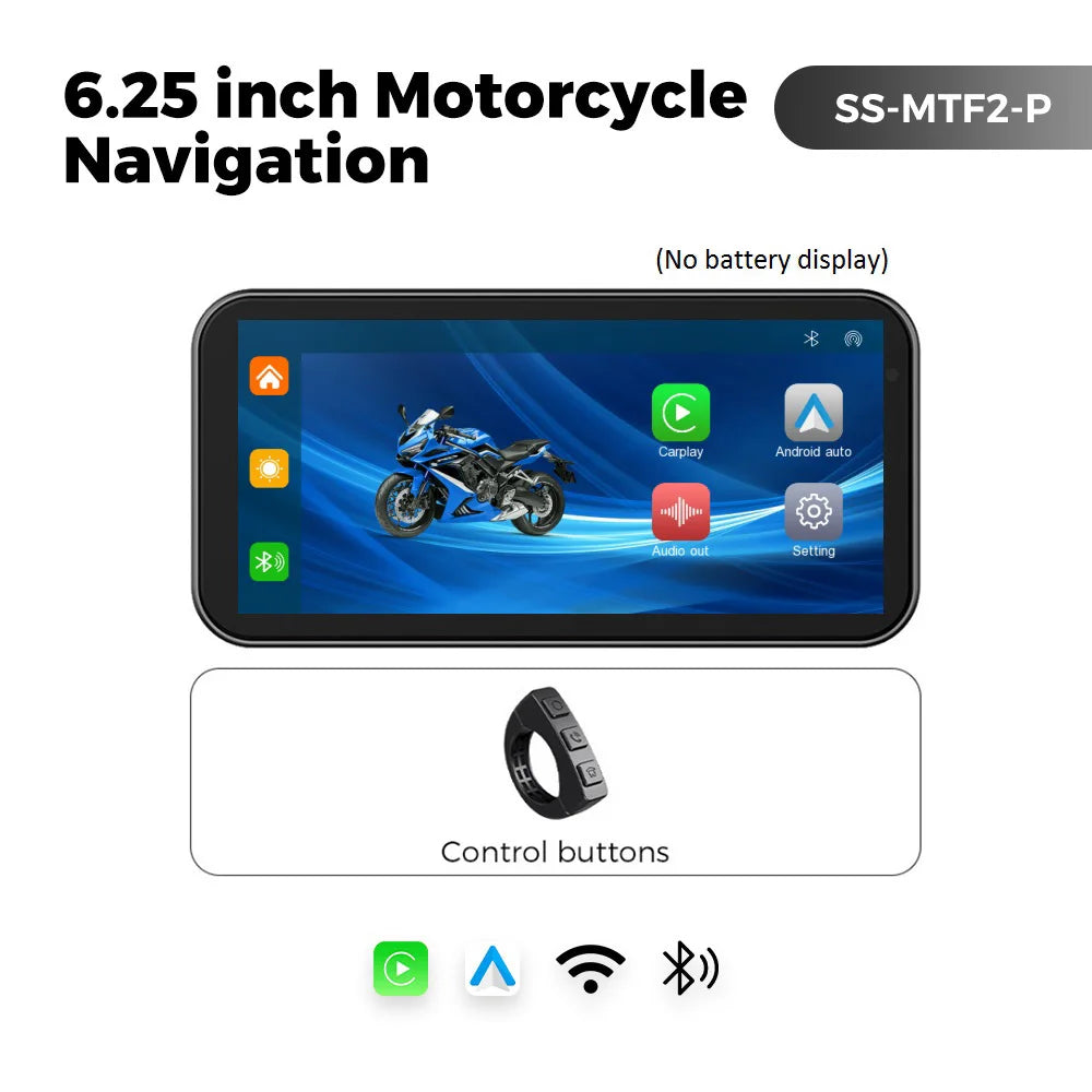 Tomostrong 6.25 Inch Portable GPS &ndash; IP67 Waterproof Navigation System SS-MTF2-P