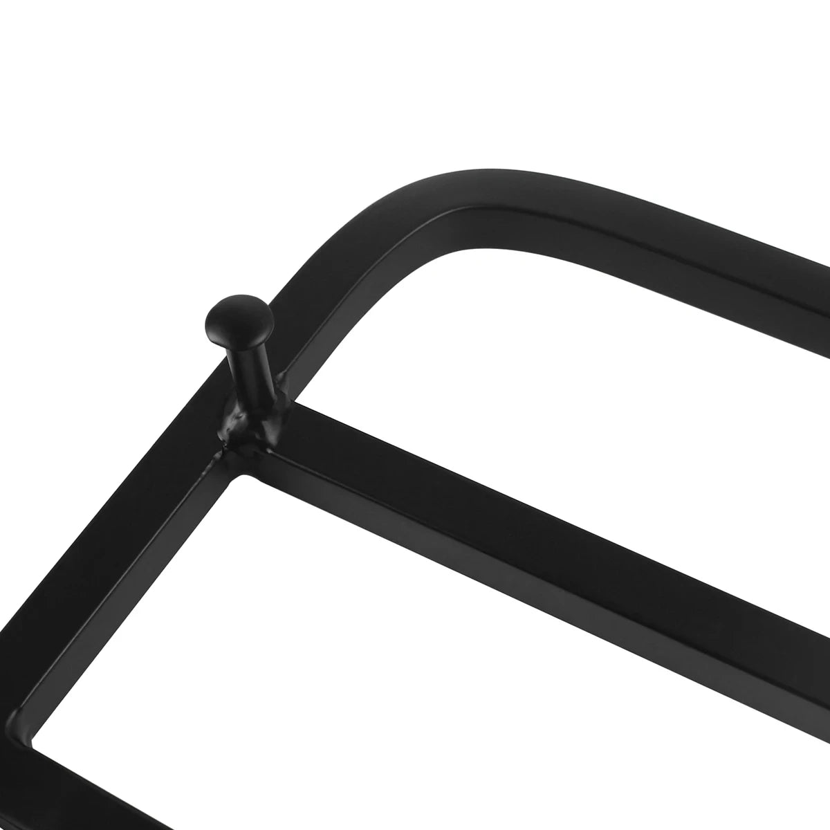 Black Motorcycle Rear Sissy Bar Luggage Rack &ndash; Durable Steel Construction for Yamaha V-Star 400 650 1100 XVS Classic