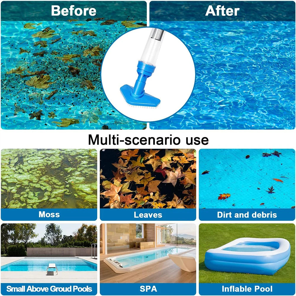 Rechargeable Pool Vacuum Cleaner Handheld - Powerful 25L/min