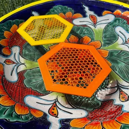 Floating Bee Island Waterer - Hexagonal Drinker Tray