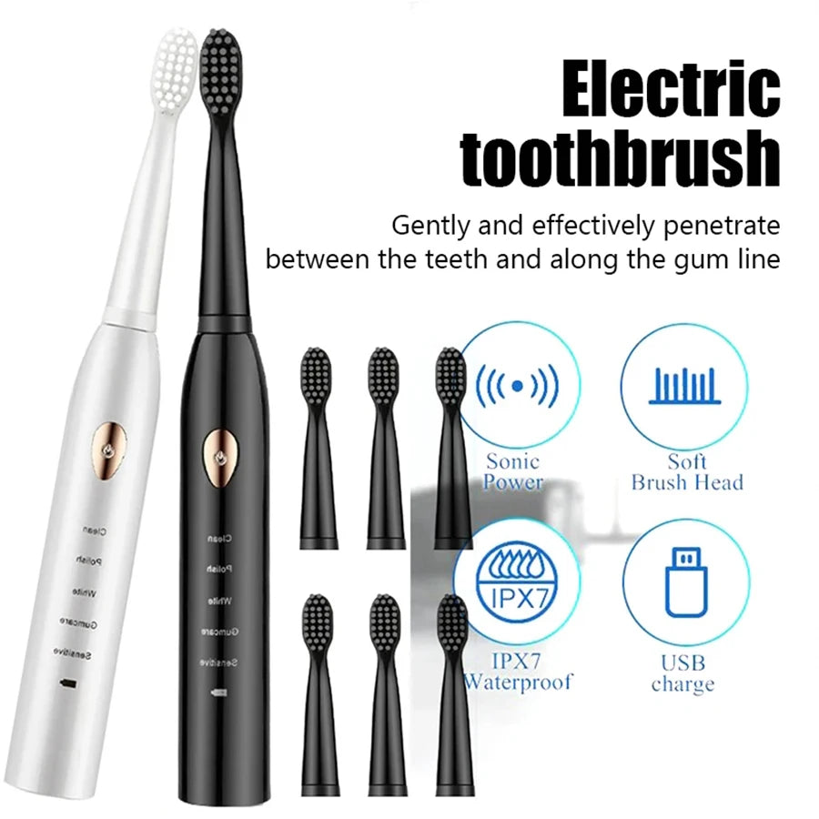 Sonic Electric Toothbrush &ndash; Five Gear Mode and IPX7 Waterproof